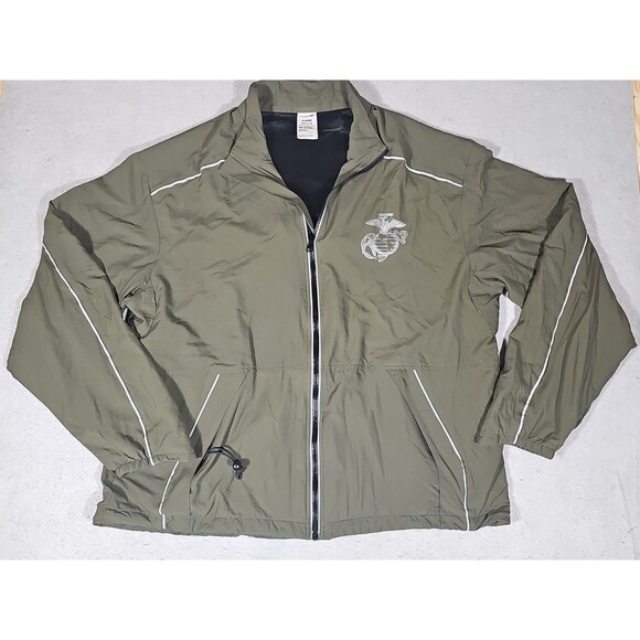 New Balance USMC Winbdreaker Jacket Men's XL Long Marines Sport Workwear Outdoor - Picture 1 of 12